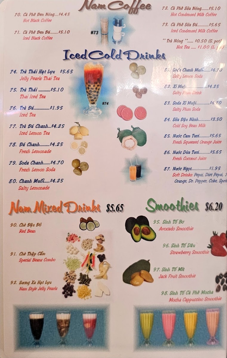 Phở Nam MenuMenu Photo 8