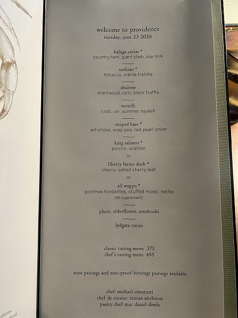 Providence Menu Photo 1