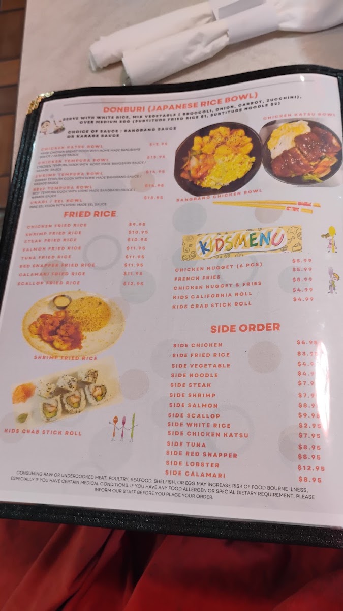 Pusaka Granite City Hibachi, Sushi & Ramen Menu Photo 2