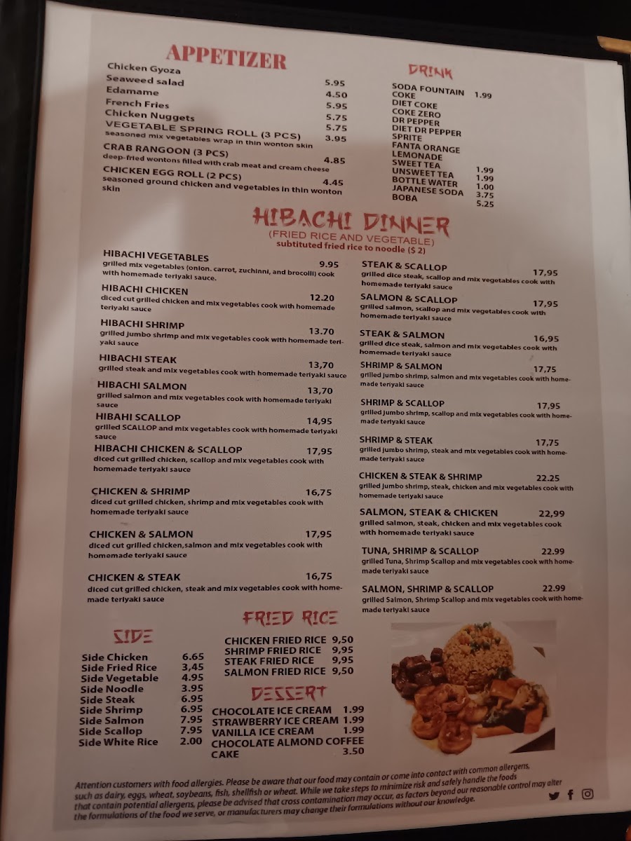 Pusaka Granite City Hibachi, Sushi & Ramen MenuMenu Photo 7