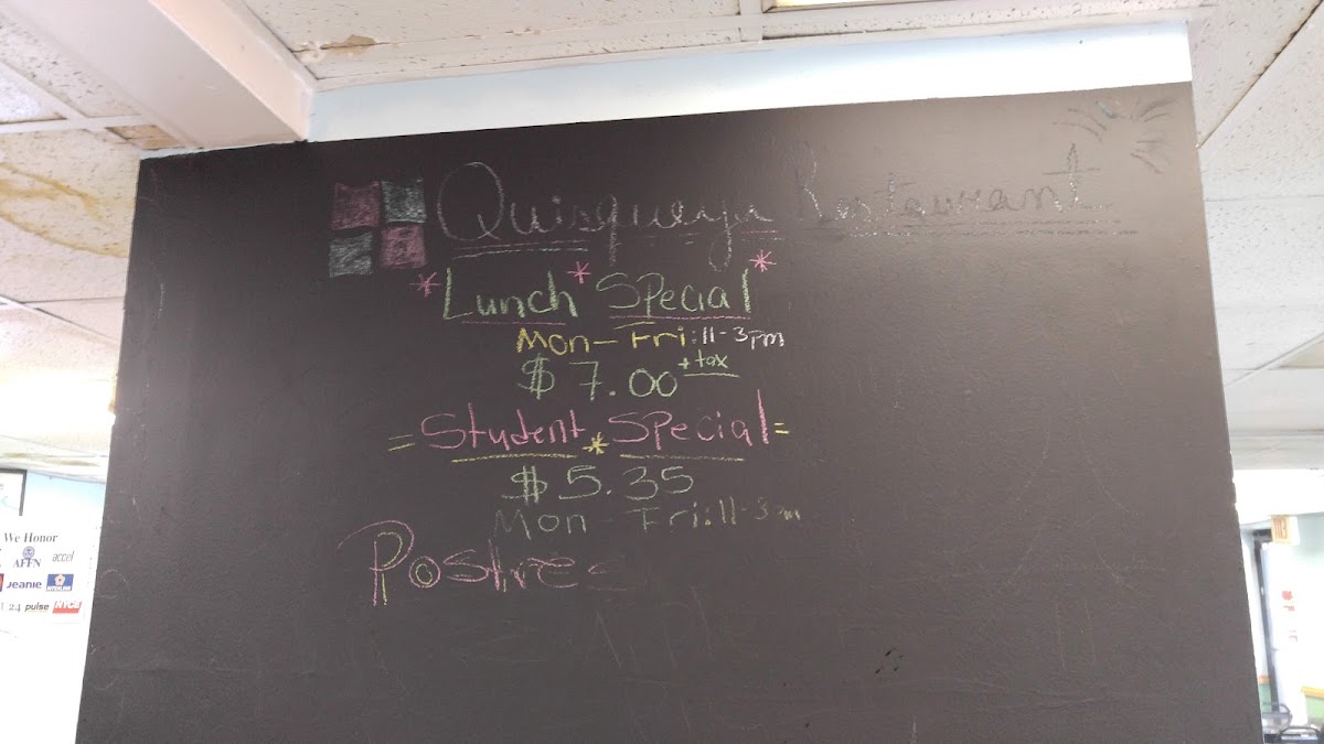 Quisqueya Restaurant Menu Menu Photo 1
