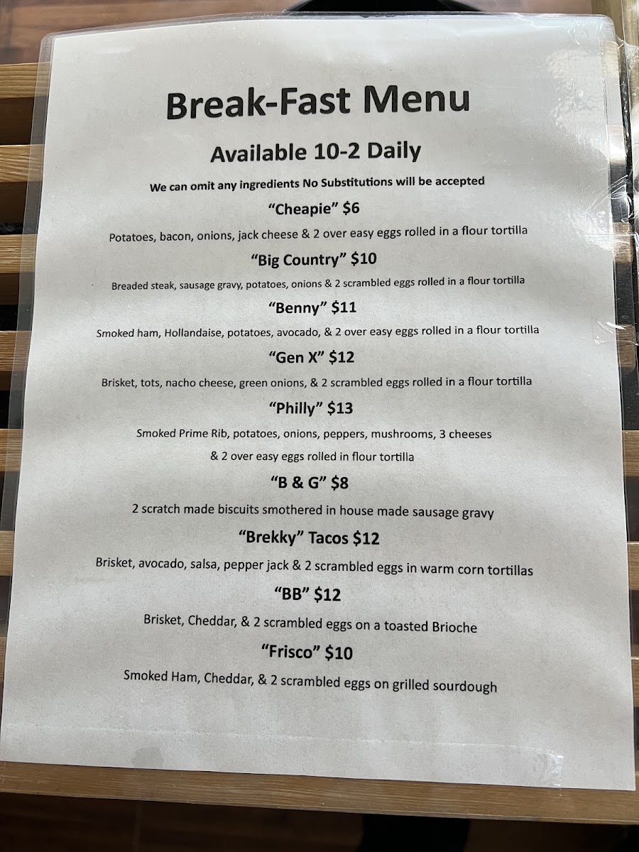 Rattlesnake Bbq Menu Menu Photo 1