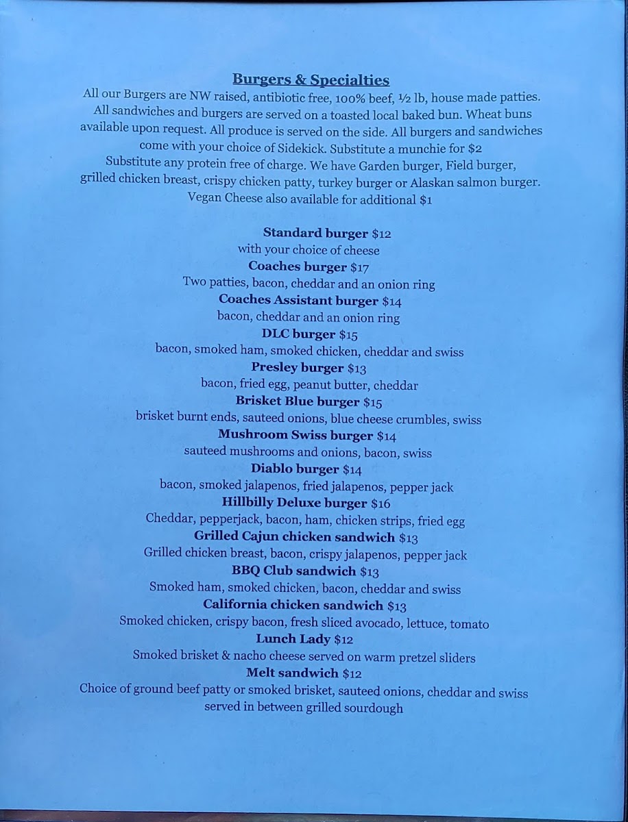 Rattlesnake Bbq Menu Menu Photo 2