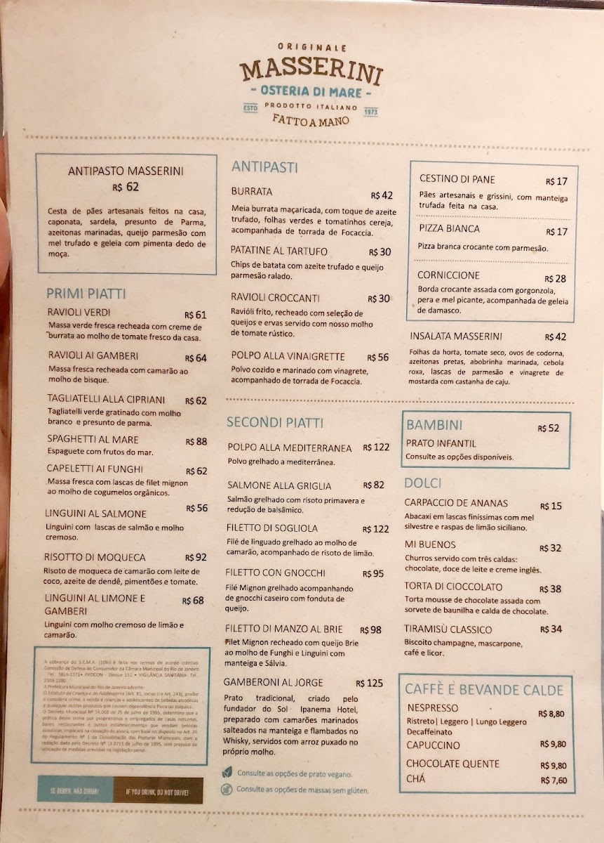 Restaurante Masserini Osteria Di Mare MenuMenu Photo 10