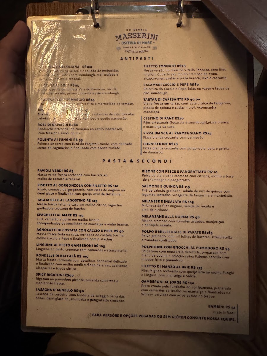 Restaurante Masserini Osteria Di Mare Menu Photo 2