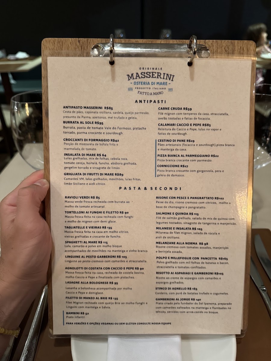 Restaurante Masserini Osteria Di Mare Menu Photo 3
