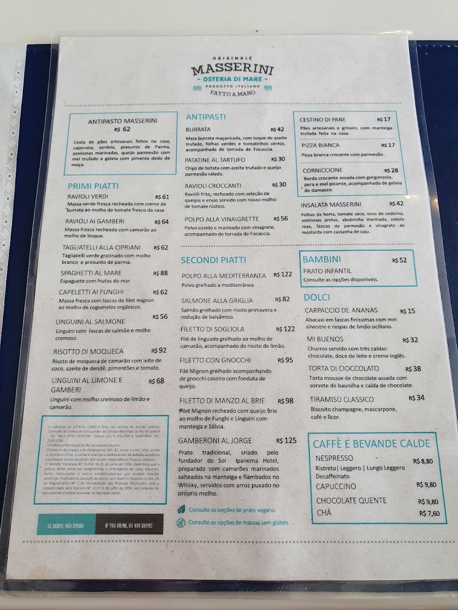 Restaurante Masserini Osteria Di Mare MenuMenu Photo 6
