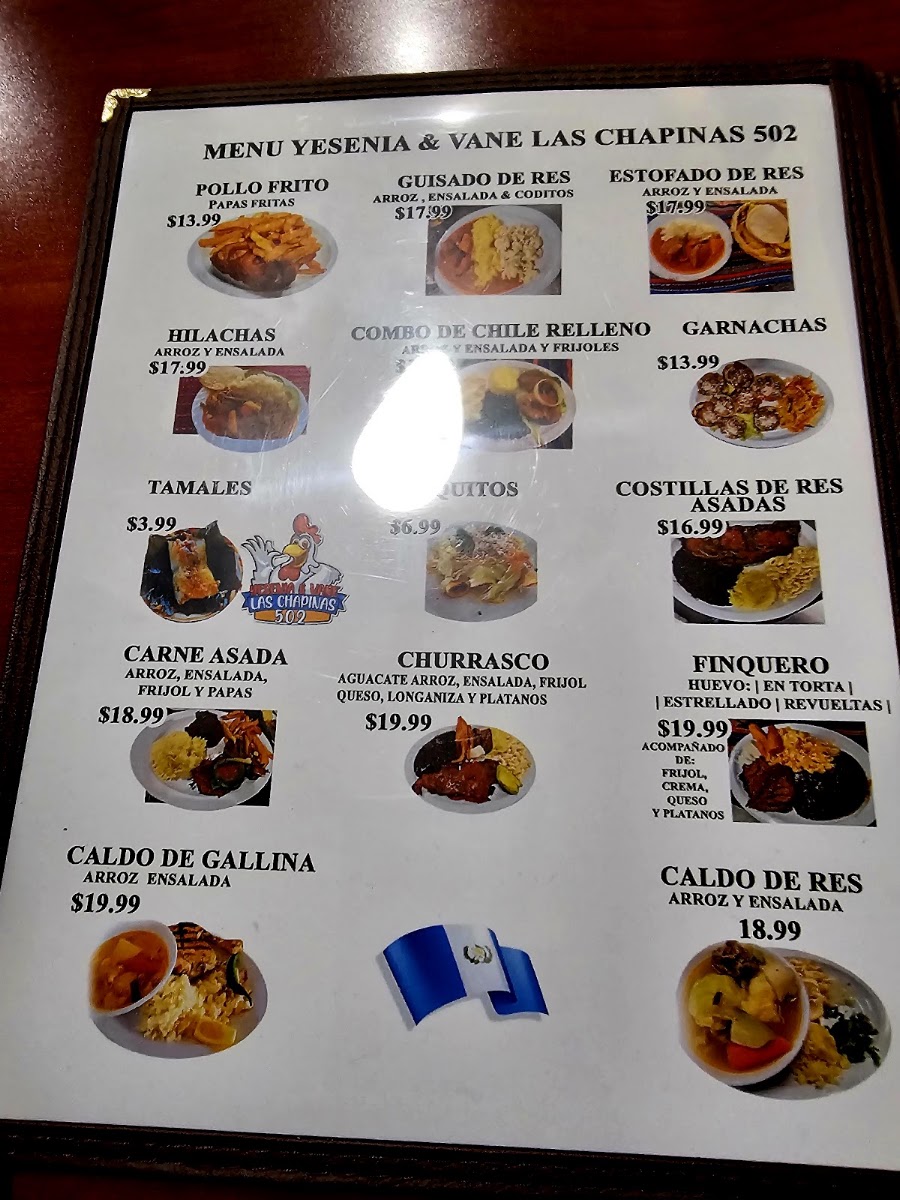 Restaurante Yesenia & Vane Las Chapinas Menu Photo 1