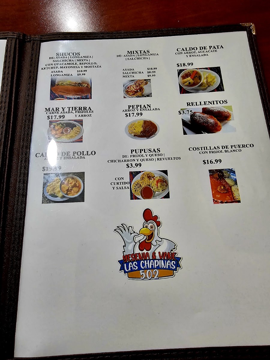 Restaurante Yesenia & Vane Las Chapinas Menu Photo 3