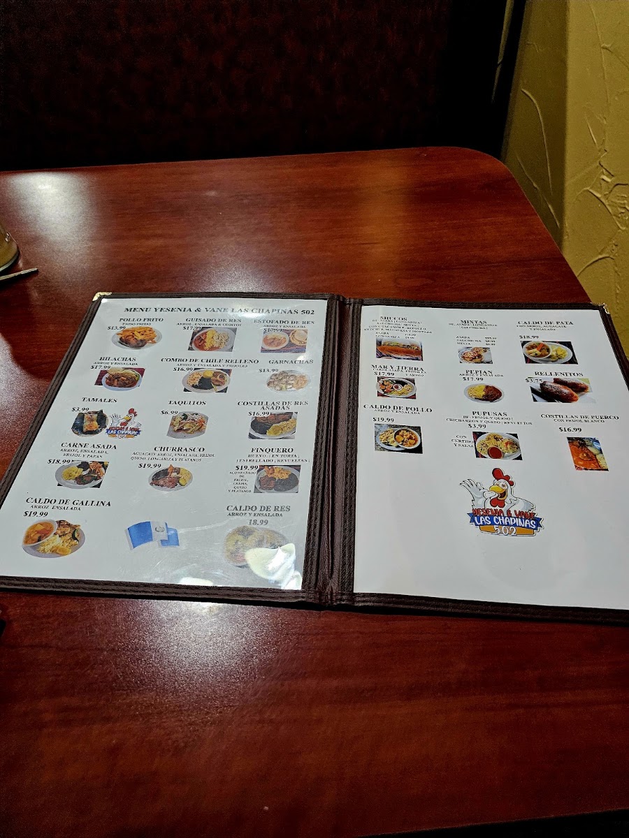 Restaurante Yesenia & Vane Las Chapinas Menu Photo 4