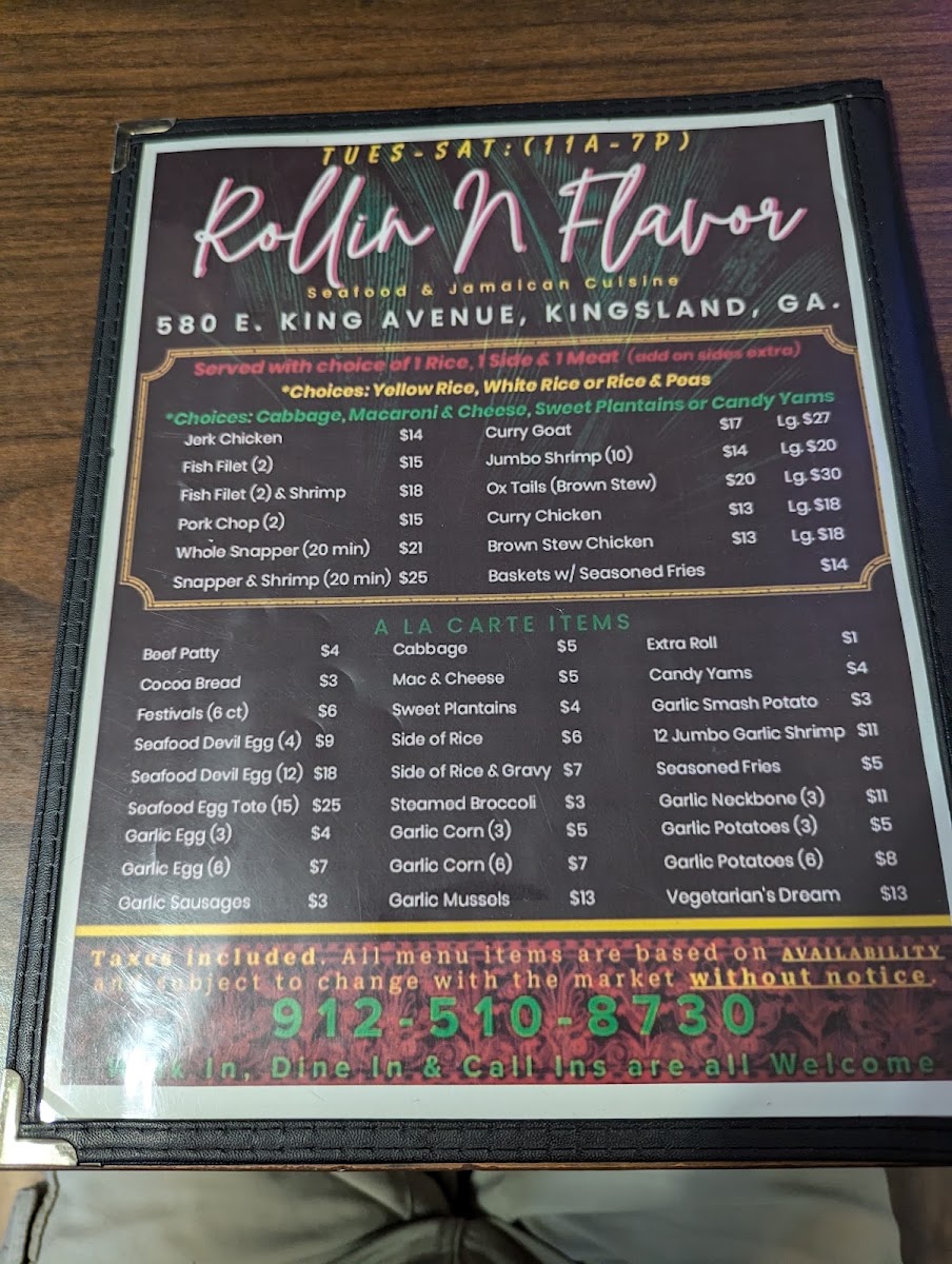 Rollin N Flavor Jamican Food MenuMenu Photo 6