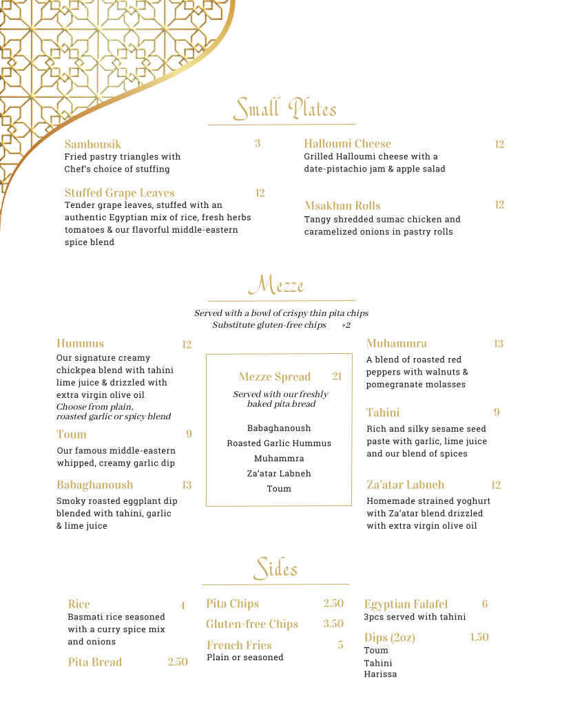 Sara's Kitchen Menu Photo 1