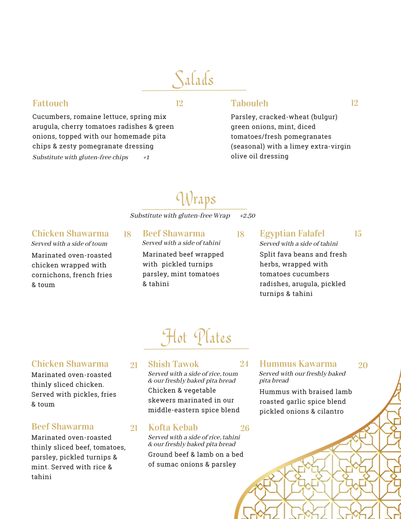 Sara's Kitchen Menu Photo 2
