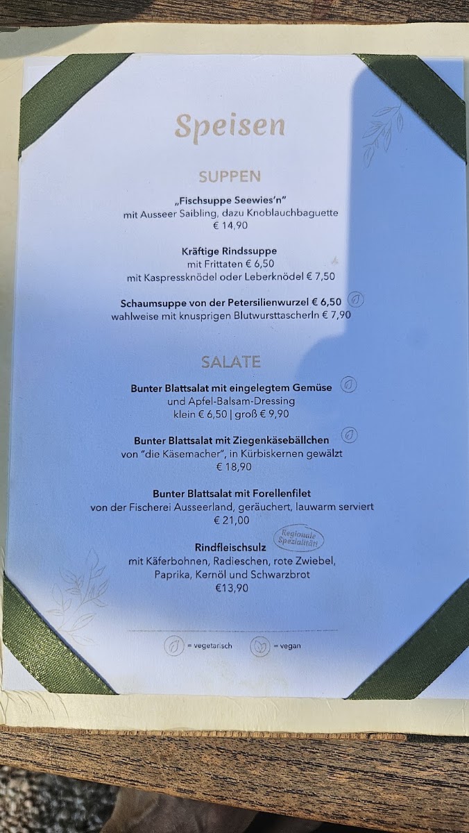 Seewiese Altaussee MenuMenu Photo 6