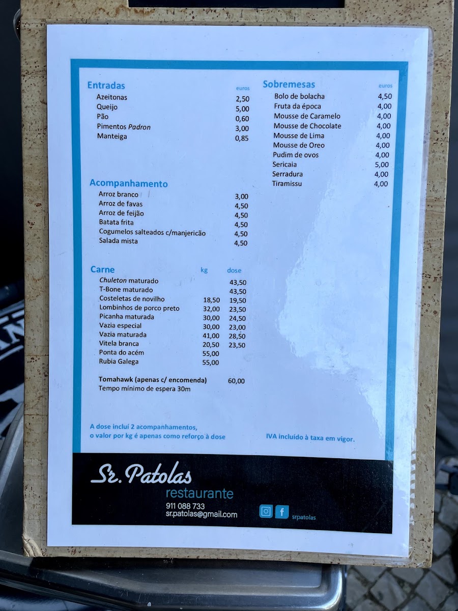 Senhor Patolas Menu Photo 2