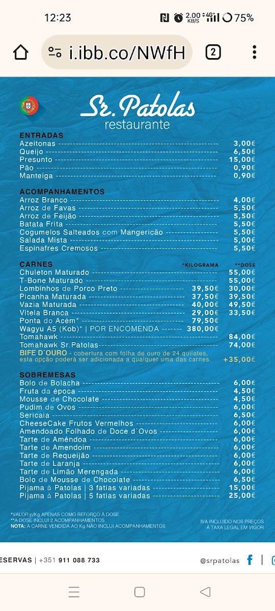 Senhor Patolas Menu Photo 3