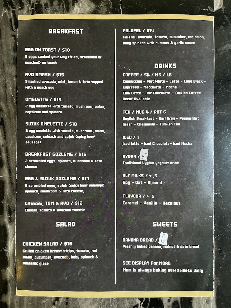 Silk Road Uyghur Cuisine Adelaide Menu Photo 2