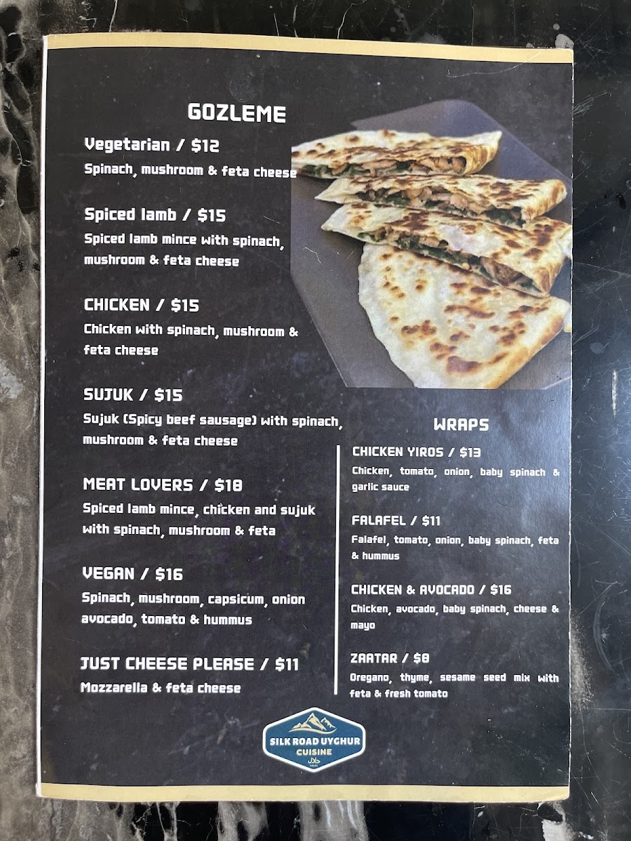 Silk Road Uyghur Cuisine Adelaide Menu Photo 4