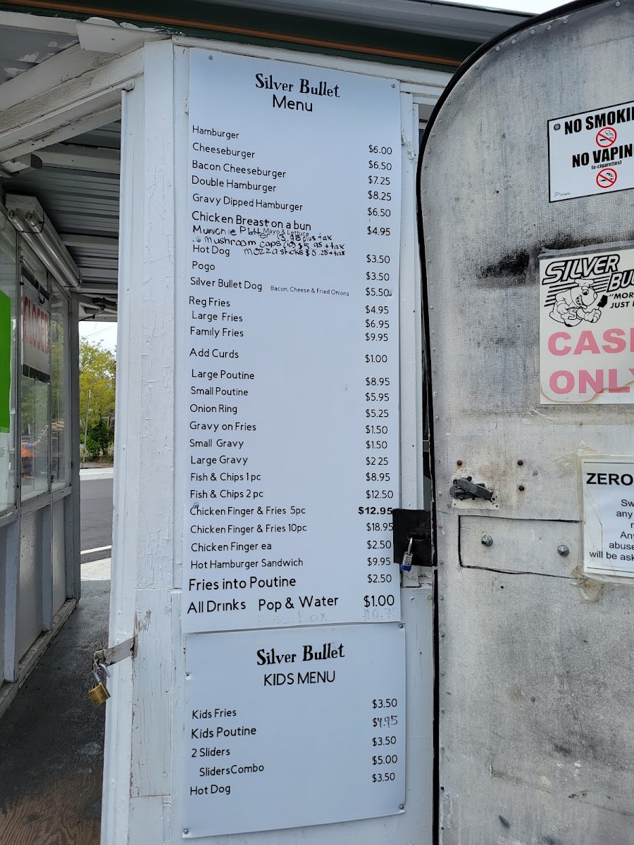 Silver Bullet Menu Photo 2