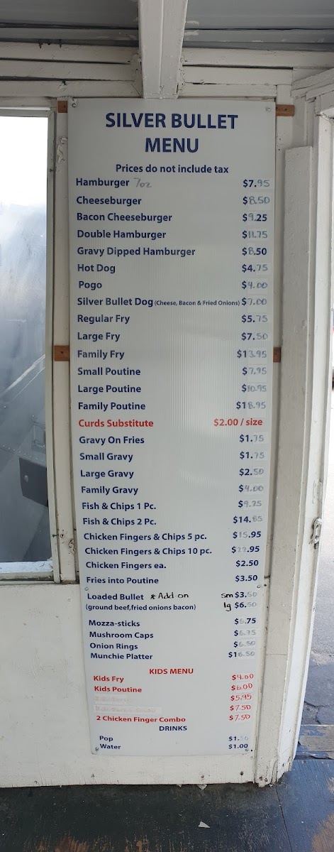 Silver Bullet Menu Photo 4