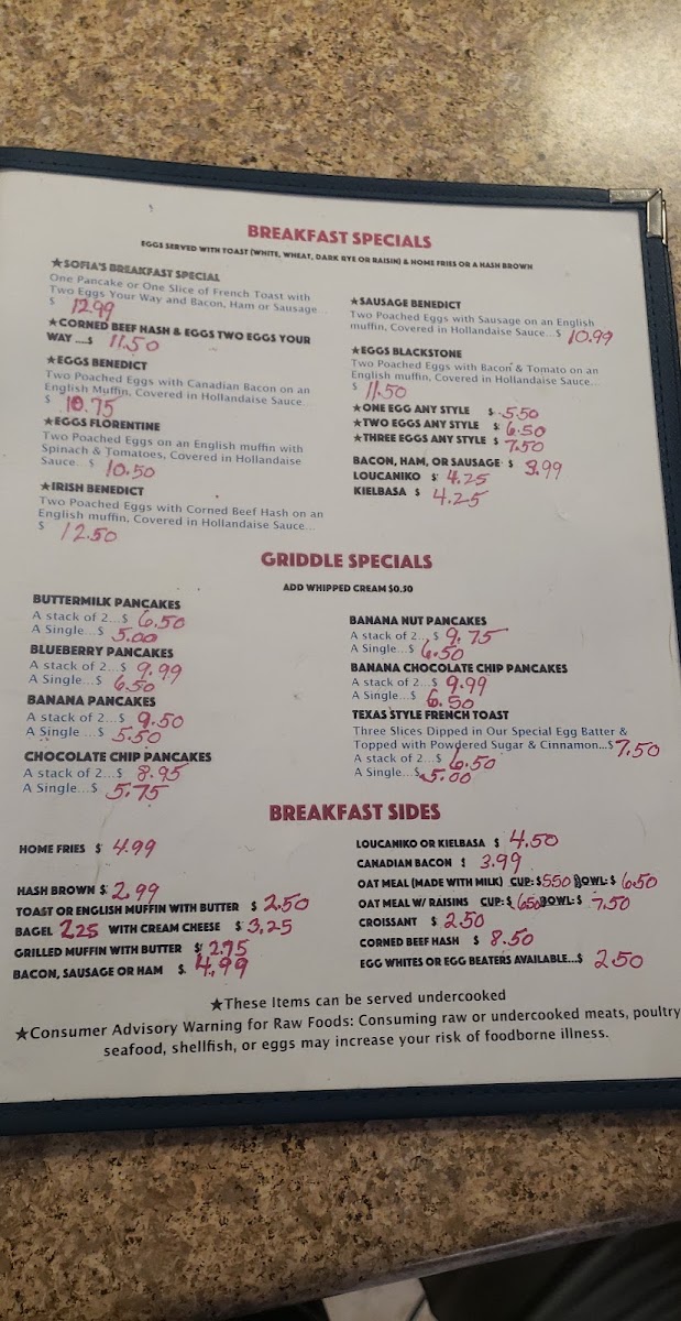 Sofia's Breakfast & Lunch Menu Photo 4