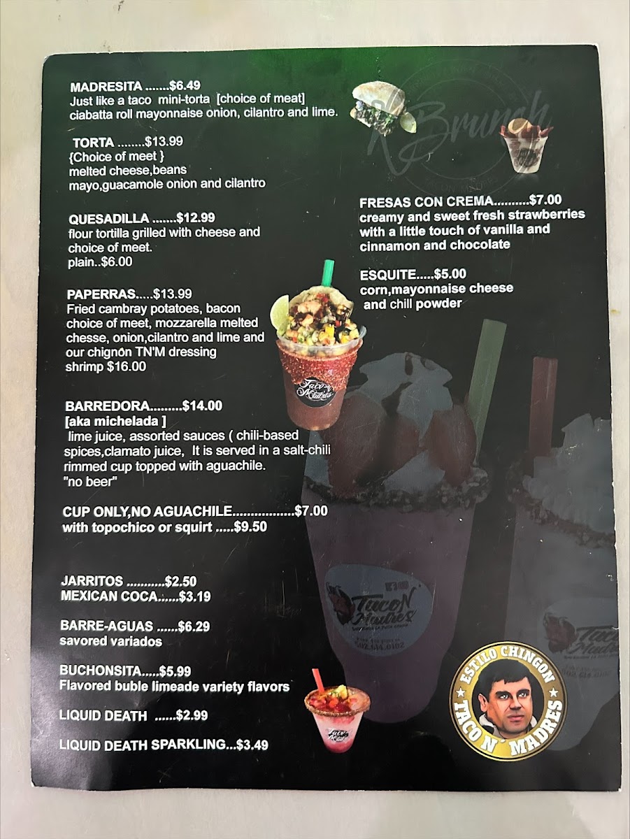Taco N Madres (K Brunch) MenuMenu Photo 9
