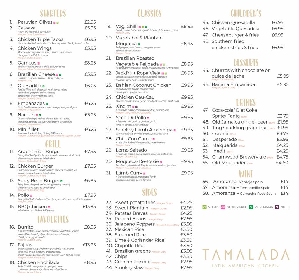 Tamalada - Latin American Kitchen Menu Photo 1