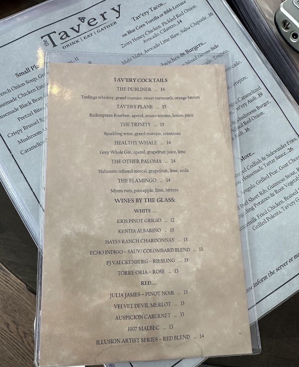 The Tav'ery Menu Photo 4