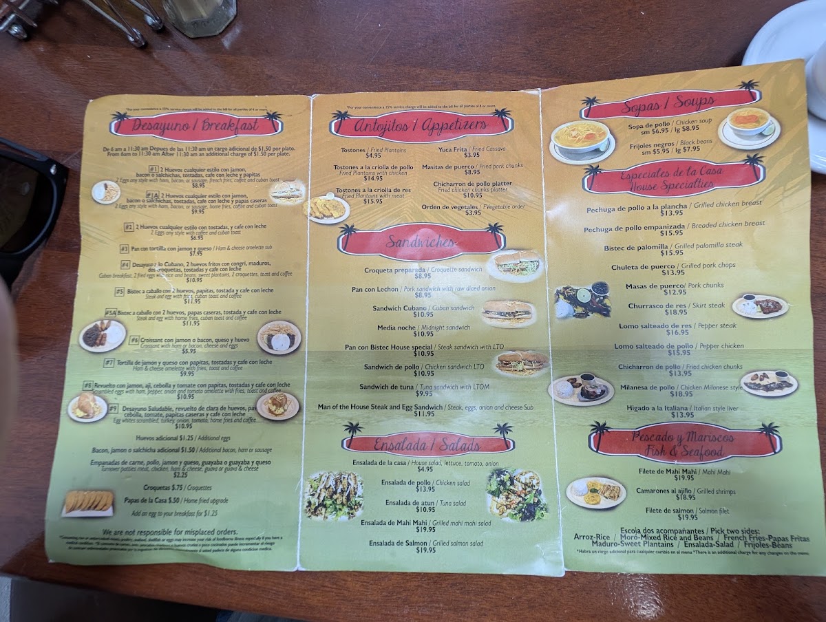 Three Palms Cuban Cafe Hollywood Menu Photo 1