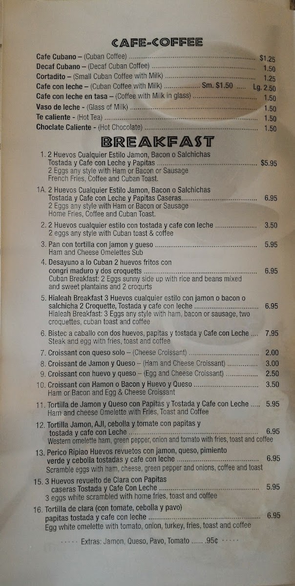 Three Palms Cuban Cafe Hollywood MenuMenu Photo 10