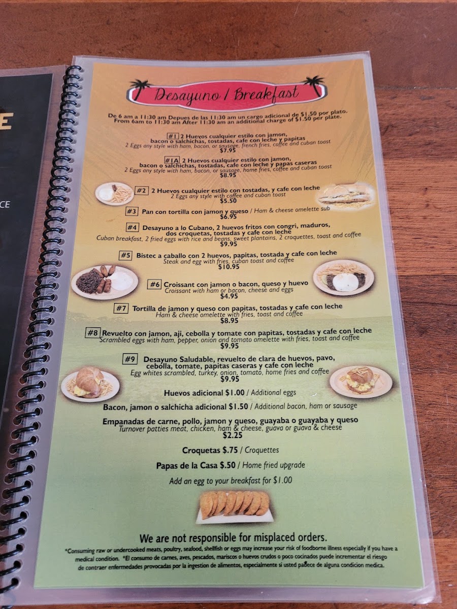 Three Palms Cuban Cafe Hollywood MenuMenu Photo 7