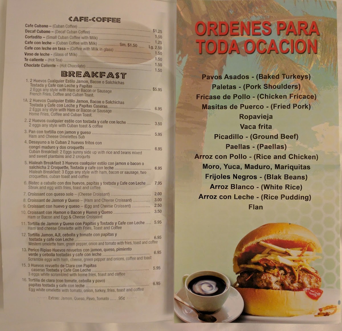 Three Palms Cuban Cafe Hollywood MenuMenu Photo 9