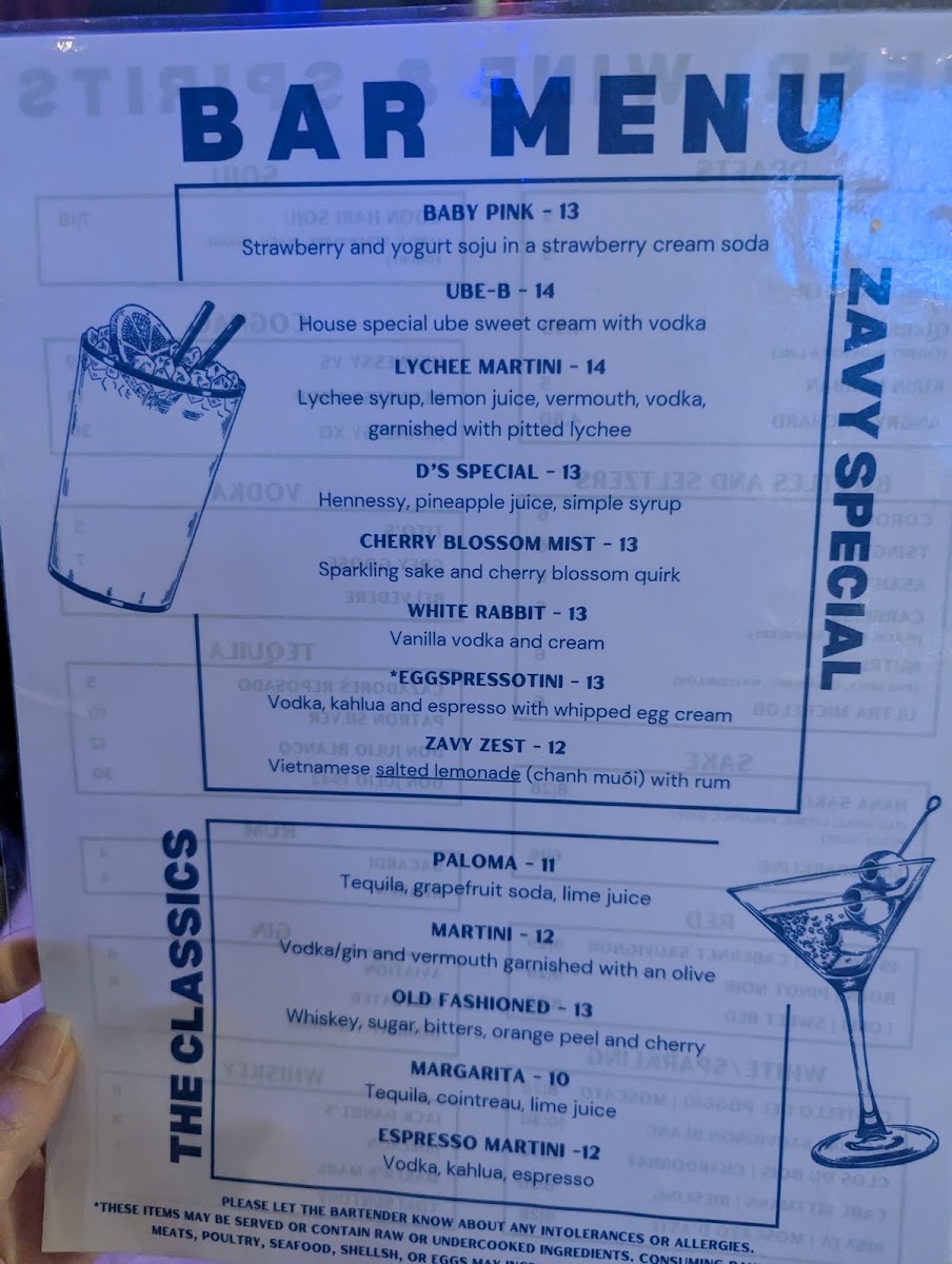 Zavy Kitchen MenuMenu Photo 8